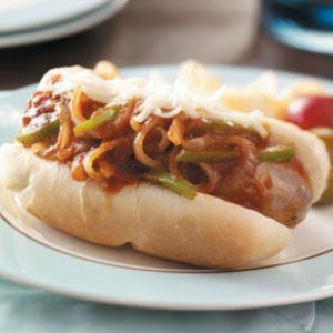 Hot Sausage Peps&Onions
